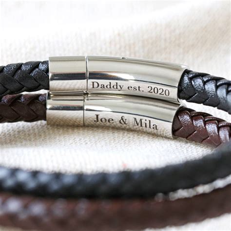 etsy mens leather bracelet